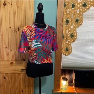Tropical Print Women's Top